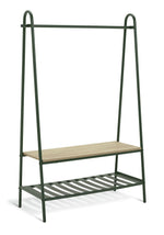 Turner Clothes Rail with Shoe Rack - Green