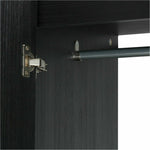 Malibu 2 Door 2 Drawer Wardrobe - Black Oak Effect | Bedroom Storage for Clothes