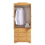 Home Nordic 2 Door 3 Drawer Wardrobe - Pine | wardrobe with drawers