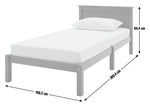 Habitat Brooklyn Single Bed Frame - White