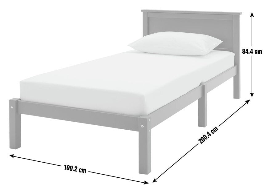 Habitat Brooklyn Single Bed Frame - White