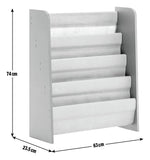 Habitat Kids Short Book Tidy - Grey