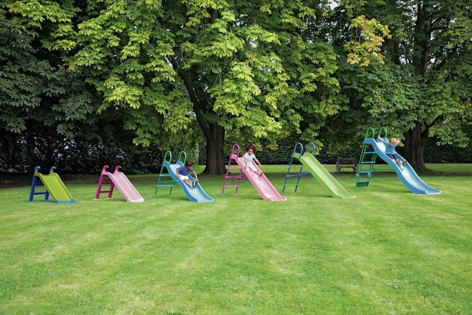 Chad Valley 7ft Kids Garden Slide - Pink