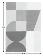 60 Levi Wool Rug by Margo Selby - 120x170cm