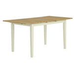 Home Chicago Extending Cream Dining Table & 6 Chairs | Large Modern Dining Room 