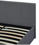 Home Heathdon Small Double Ottoman Bed Frame Grey | Upholstered Storage Bed Bedr