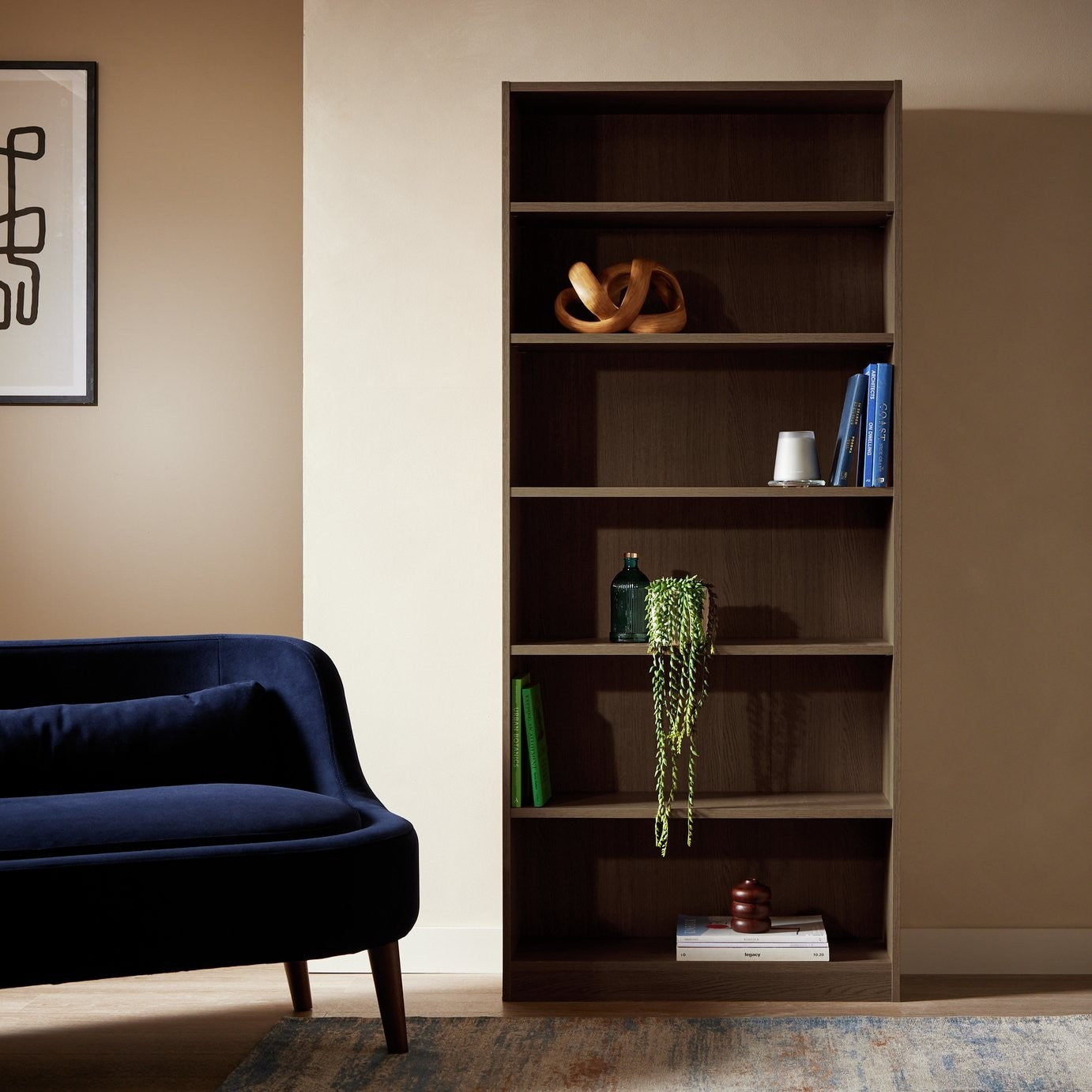Home Maine Bookcase - Walnut