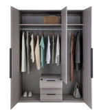 Hallingford 3 Door 3 Drawer Wardrobe - Grey (B Grade)