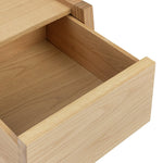60 Hana 1 Drawer Bedside Table - Oak | Compact Storage Solution
