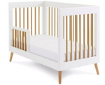 Obaby Maya Mini Cot Bed White | Baby Nursery Cot Bed Furniture