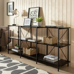 Huckley Industrial Shelving Unit – Black | Organized Living Space