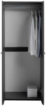 Seville 2 Door Wardrobe - Anthracite ( B Grade )