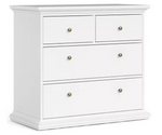 Tvilum Paris 4 Drawer Chest - White ( B Grade )