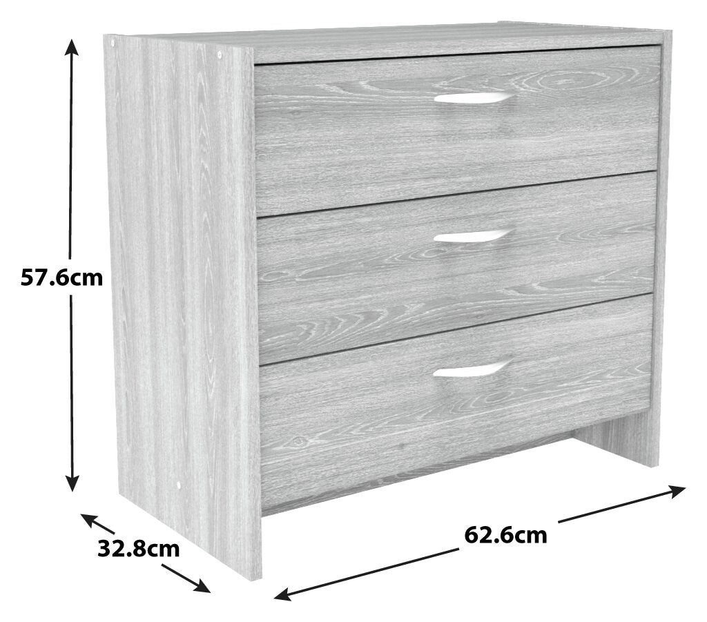Seville 2 Piece 1 Door Wardrobe Set - Grey & Oak