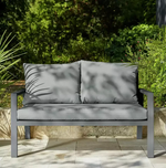 Sitges 4 Seater Aluminium Garden Sofa Set - Grey