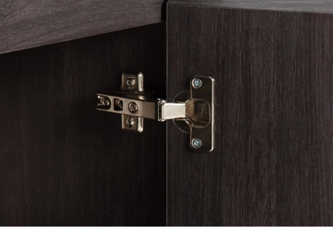 Jenson 3 Door TV Unit Black Brown | Modern Living Room Entertainment Cabinet
