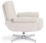 Dawson Fabric Swivel Chair Natural | Accent Lounge Armchair Furniture