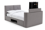 Home Jakob Kingsize TV Ottoman Bed Frame - Grey | High End Bedroom Comfort