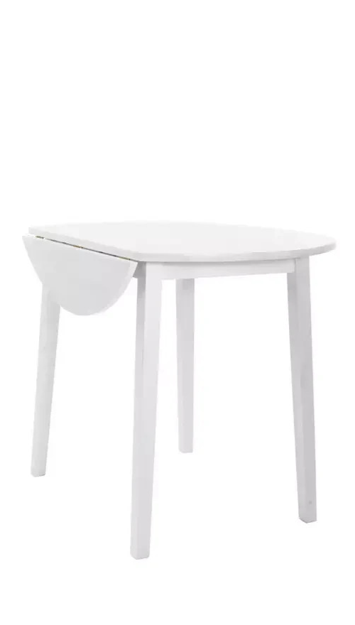 Kendal Round Extend White Dining Table (TABLE ONLY)