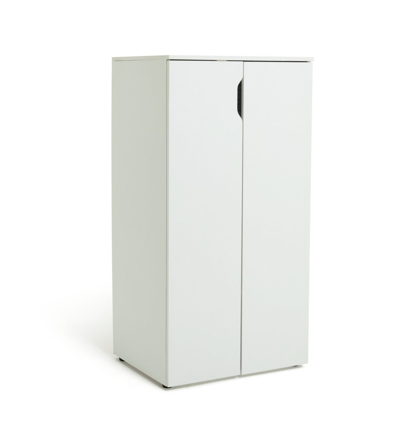 Pod 2 Door Short Wardrobe - White | Clean Minimalist Aesthetic