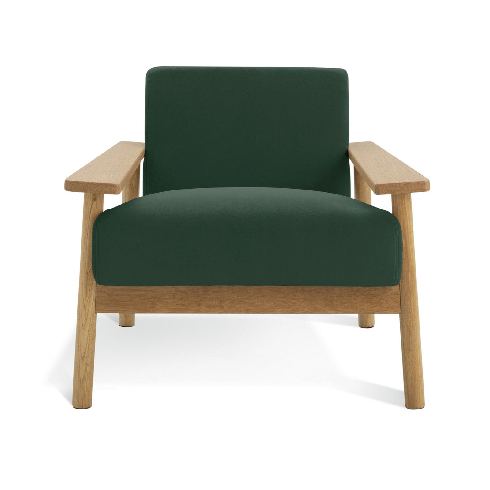 Habitat Dore Velvet Accent Chair - Dark Green ( B Grade 39206 )