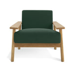 Habitat Dore Velvet Accent Chair - Dark Green ( B Grade 39206 )