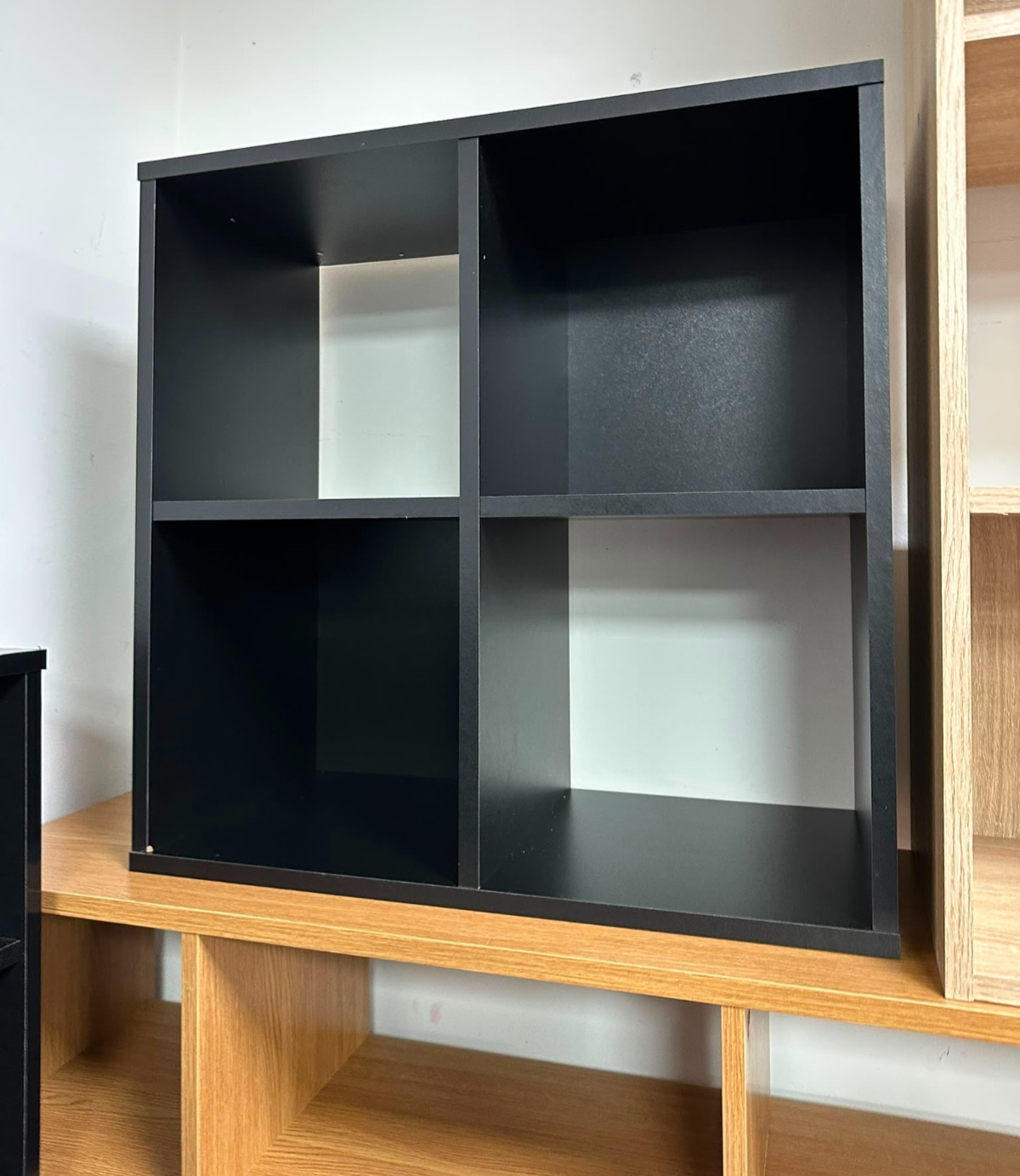 Home Squares 4 Cube Storage Unit Dark Grey | Cube Shelving Storage Furniture
