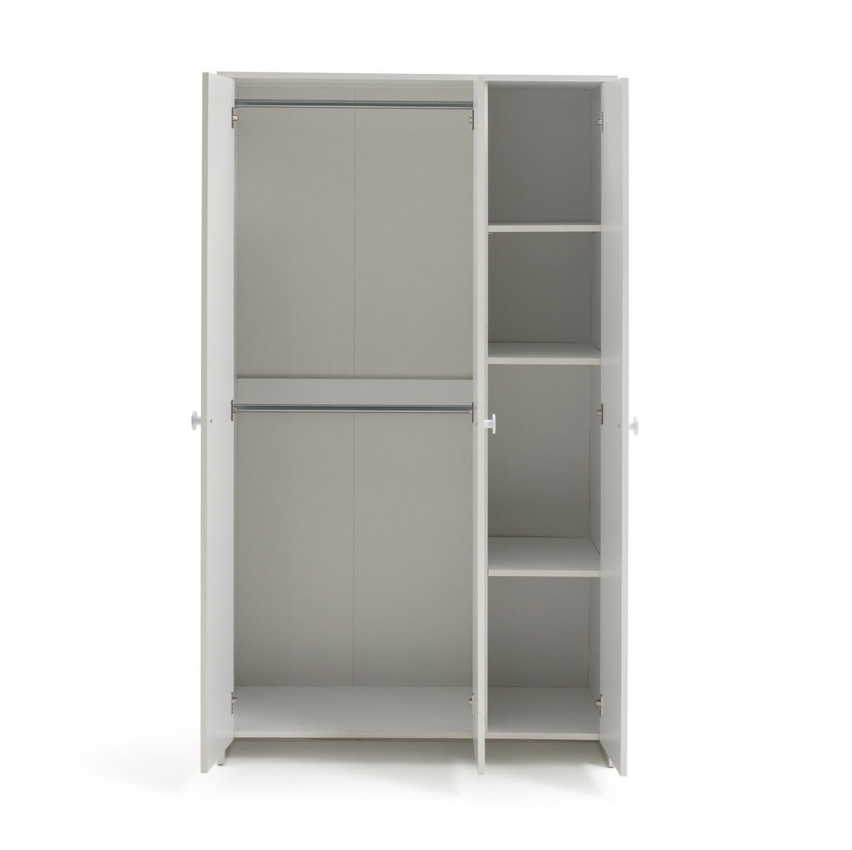 Kids Juno 3 Door Wardrobe - White (B Grade 1078.)