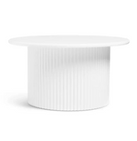 Luan Slatted Coffee Table White | Modern Living Room Centre Table