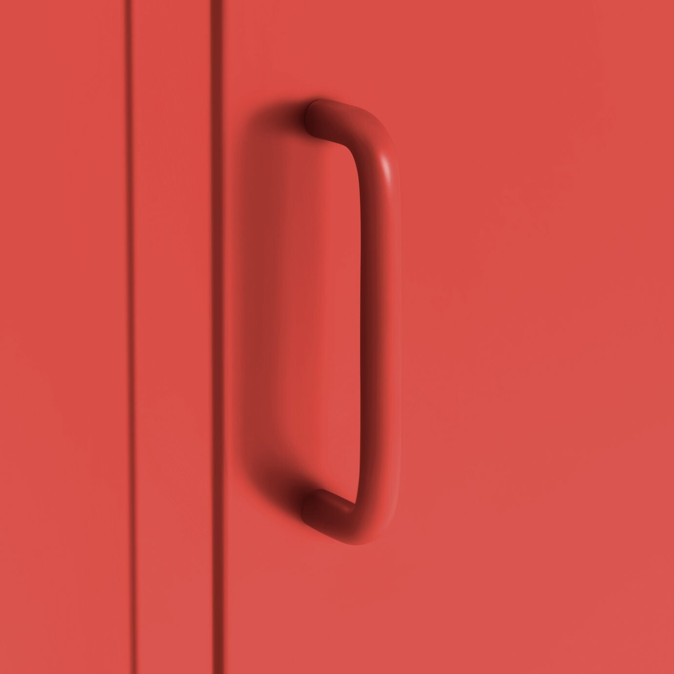 Habitat Tall 1 Door 4 Shelf Locker - Red ( B Grade 47567 )
