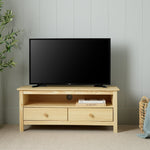 Home Logan 2 Drawer TV Unit - Pine | Media Furniture