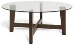 Habitat Zela Round Coffee Table - Walnut