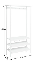Habitat Aden Hallway Tallboy - White | Modern Storage Cabinet Entryway Bedroom