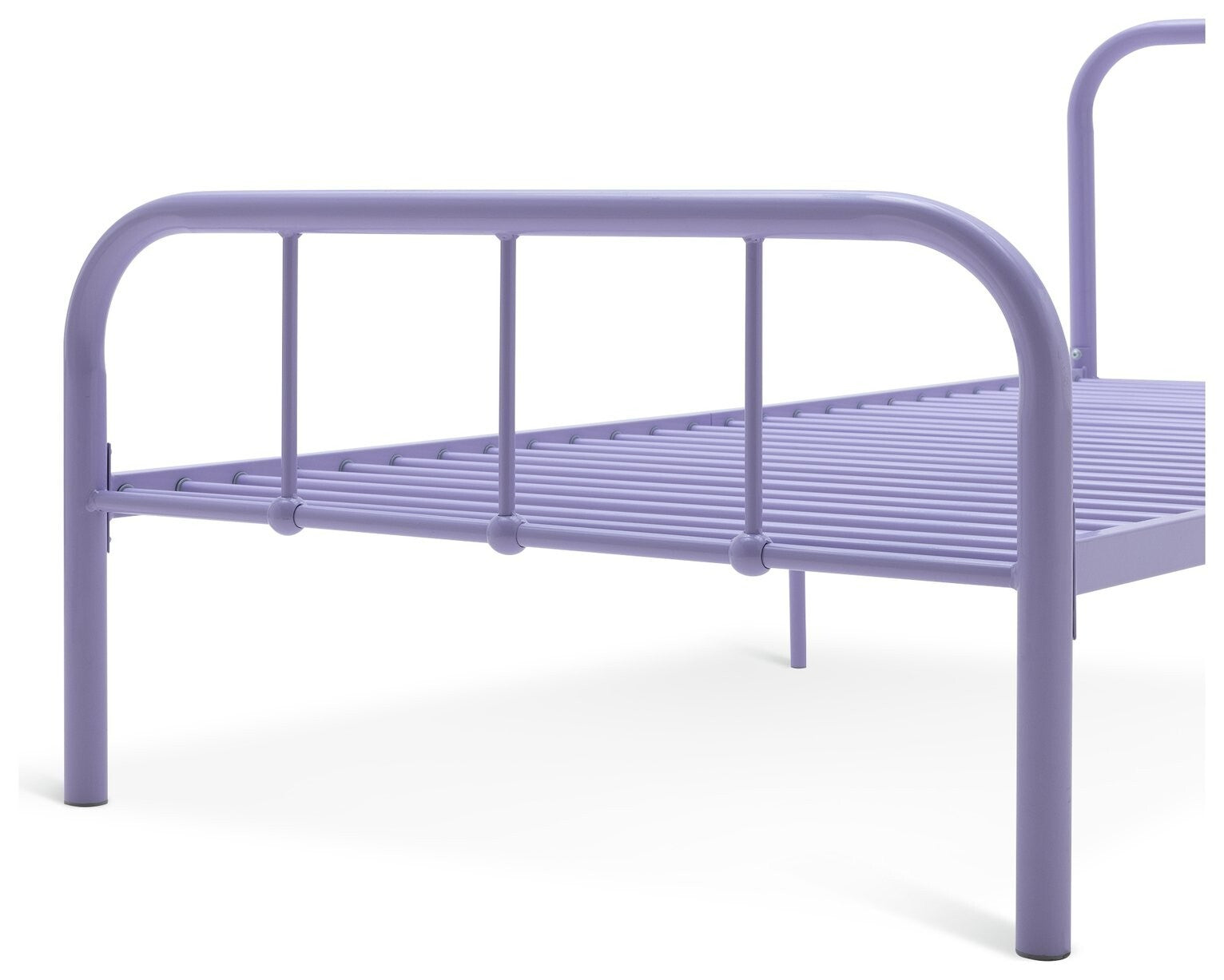 Charlie Single Metal Bed Frame - Lilac
