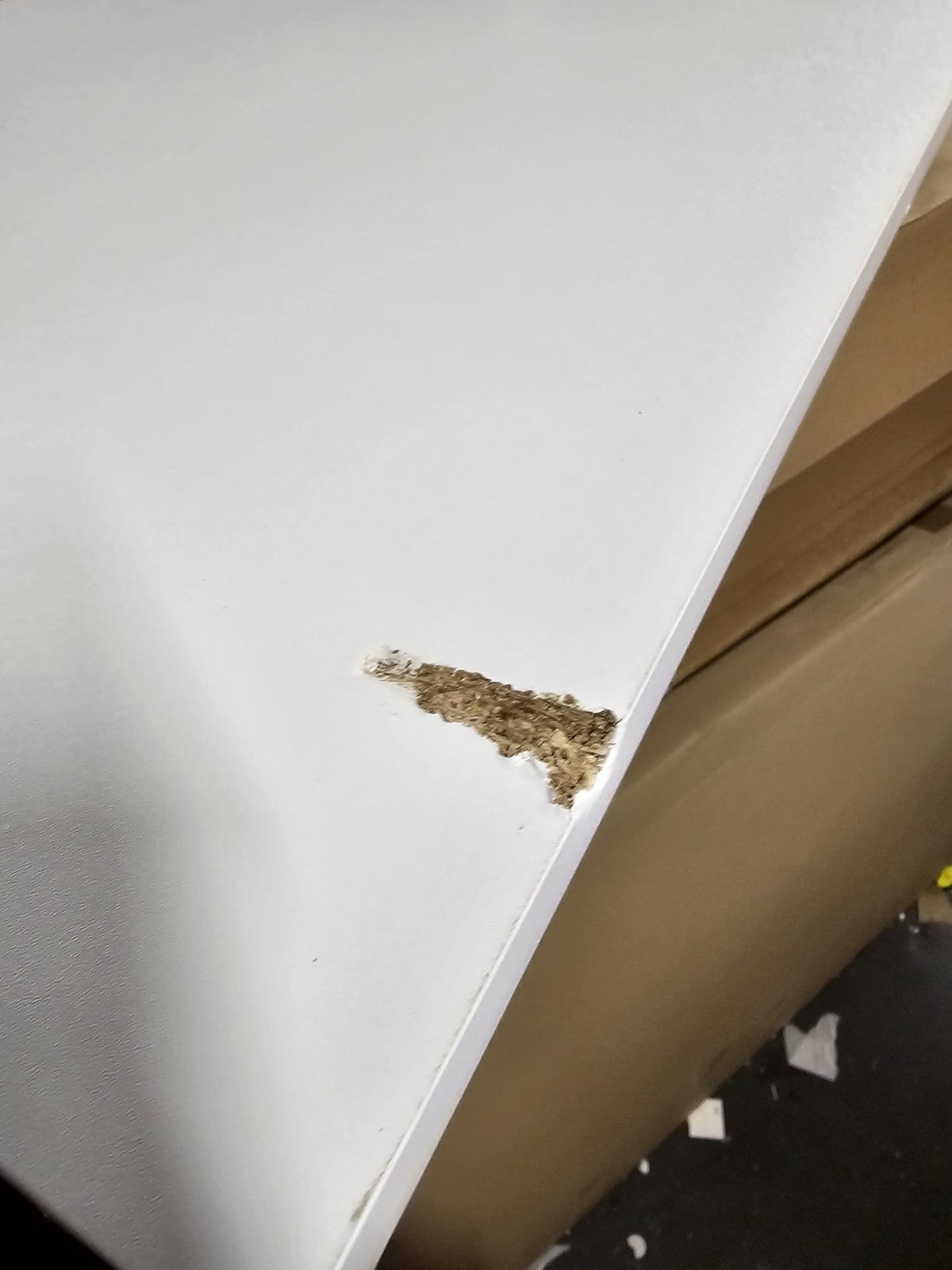 Ladder Office Desk - White ( B Grade )