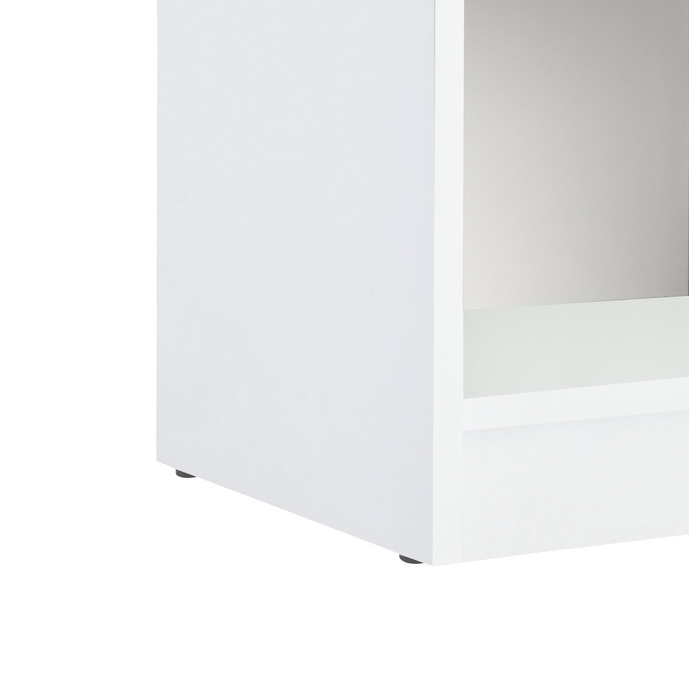 Home Carla 1 Door Display Cabinet - White | Glass Showcase Styling