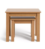 Home Apley Nest of 2 Tables Natural | Modern Living Room Side Table Furniture