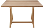 Heath Oak 4 Seater Folding Table Natural | Space Saving Dining Table Furniture