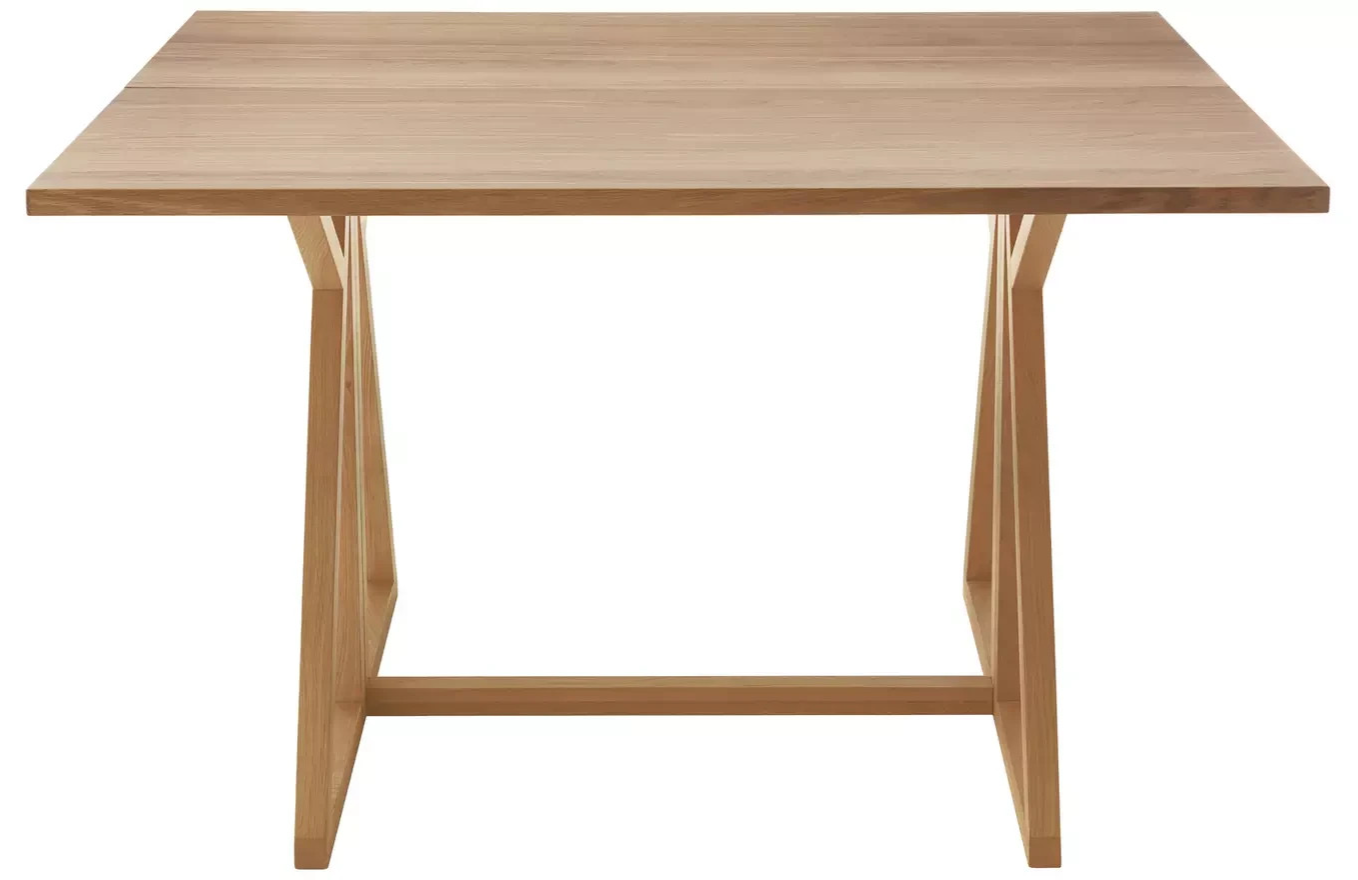 Heath Oak 4 Seater Folding Table Natural | Space Saving Dining Table Furniture