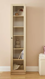 Carla 1 Door Display Cabinet - Oak (B Grade)