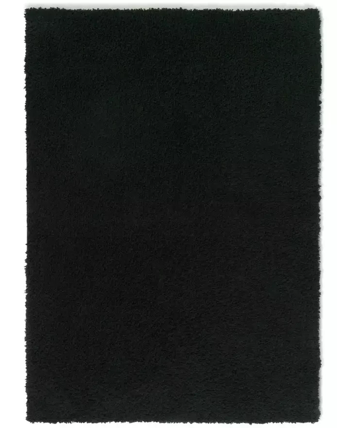 Cosy Black Rug 120x170cm | Modern Living Room Floor Rug Carpet