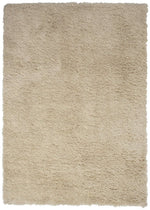 Habitat Recycled Cosy Plain Shaggy Rug - 200x290cm - Ivory