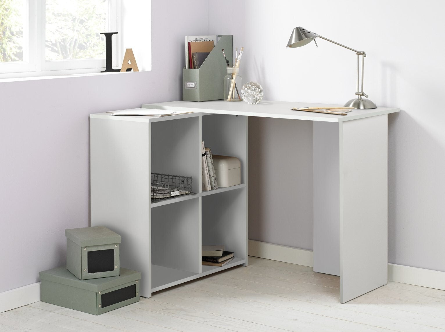 Malibu Corner Office Desk - White