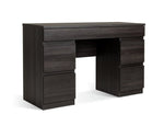 Jenson 5 Drawer Dressing Table Desk - Black Brown (B GRADE 1031.)