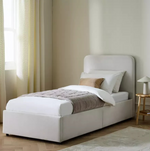 Chadwell Single Storage Bed Frame Natural | Wooden Bedroom Bed with Storage