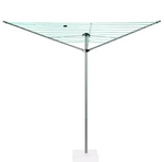 Home 30m 3 Arm Outdoor Washing Line | Heavy Duty Rotary Clothes Dryer for Garden