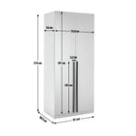 Munich 2 Door Wardrobe - Anthracite | Munich dark wardrobe