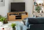 Home Corners 2 Door TV Unit - Natural | TV Stand with Storage