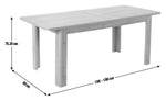 Miami Curve Extending Oak Effect Dining Table