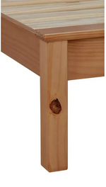 Home Aspley Single Wooden Bed Frame - Oak ( B Grade )